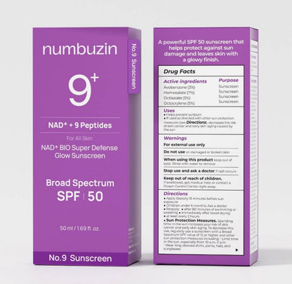 numbuzin No.9 NAD Peptides Dewy Sun Essence
