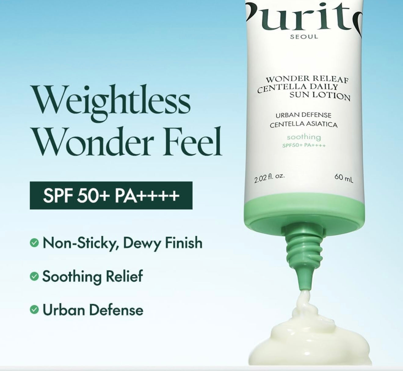 Purito SEOUL Wonder Releaf Centella Daily Sun Lotion