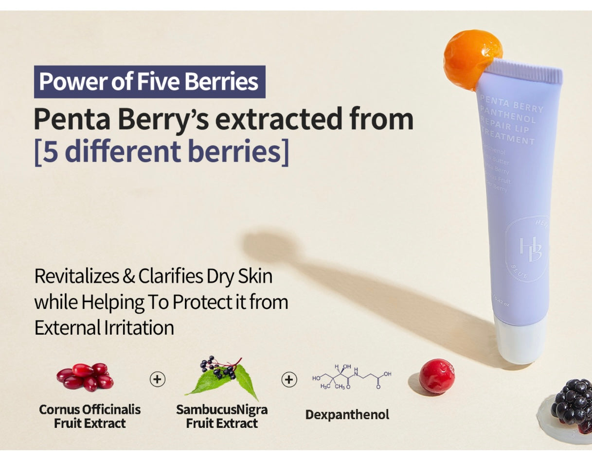 Heveblue Pentaberry Panthenol Repair Lip Treatment