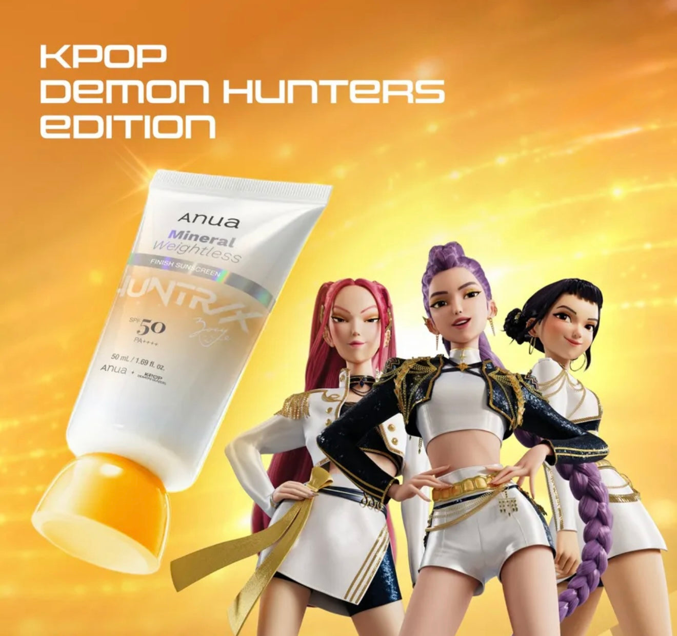 Anua Kpop Demon Hunters Mineral Weightless Finish Sunscreen