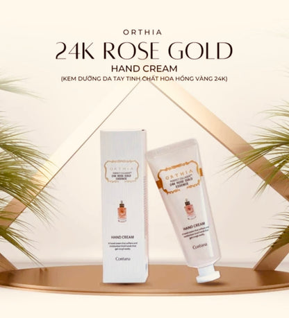 Coreana Orthia Perfect Collagen 24K Rose Gold Essence Hand Cream