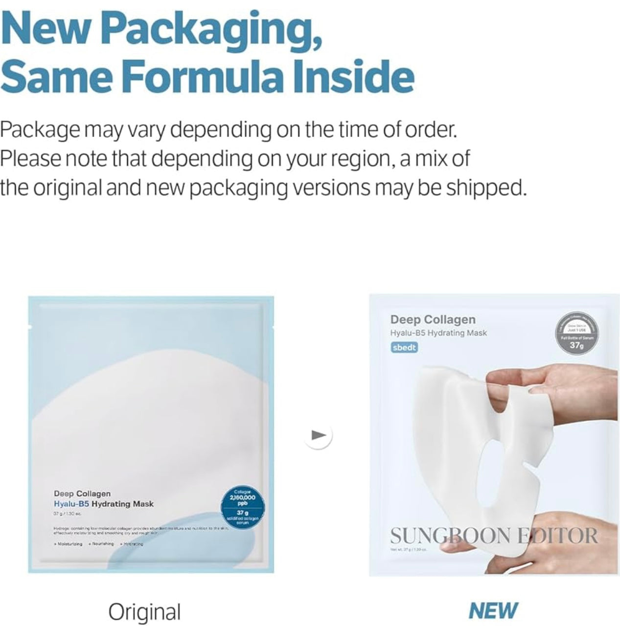 SUNGBOON EDITOR Deep Collagen Mask 4 sheets