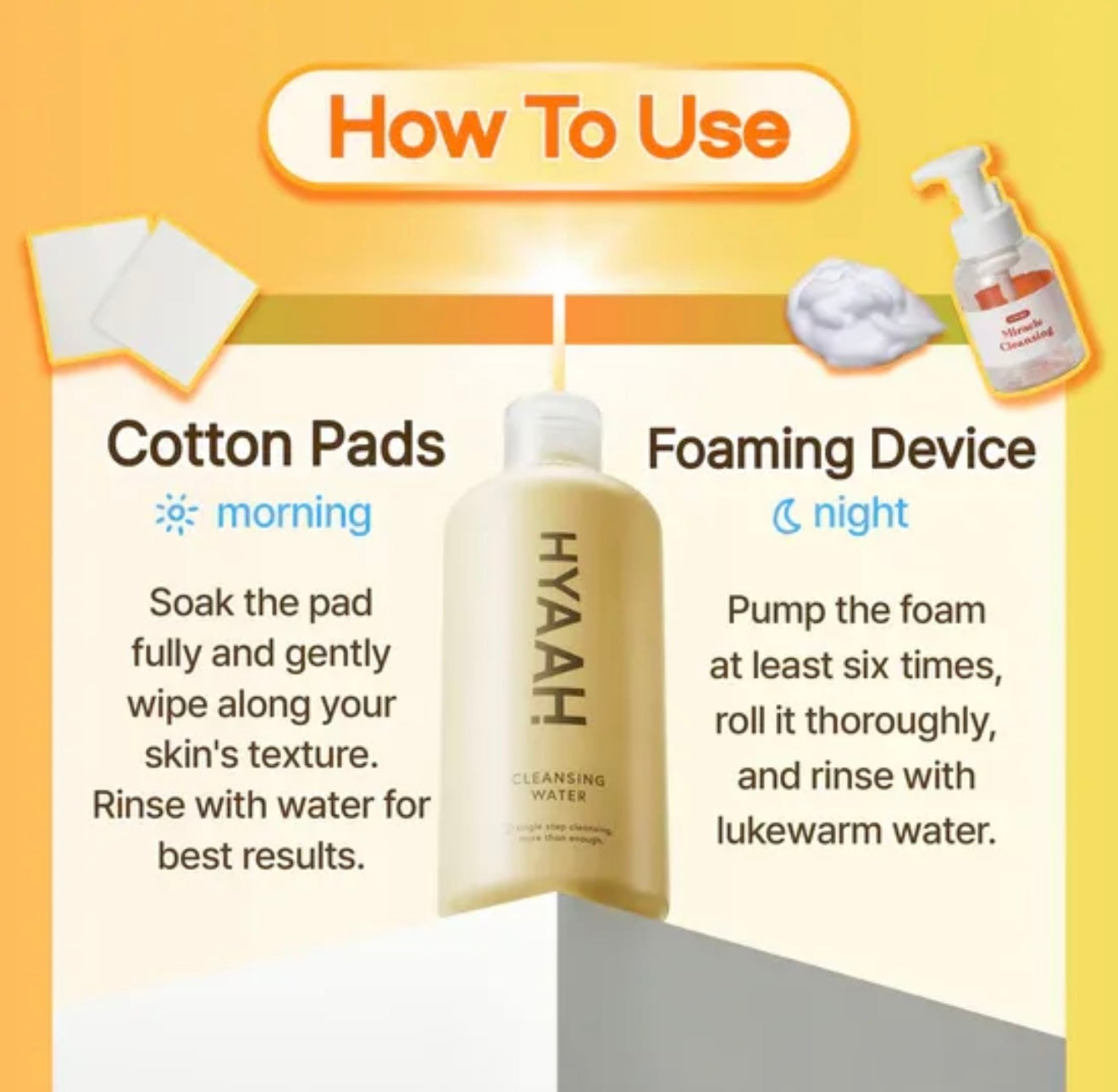 HYAAH Mild But Deep Cleansing Water 300mL