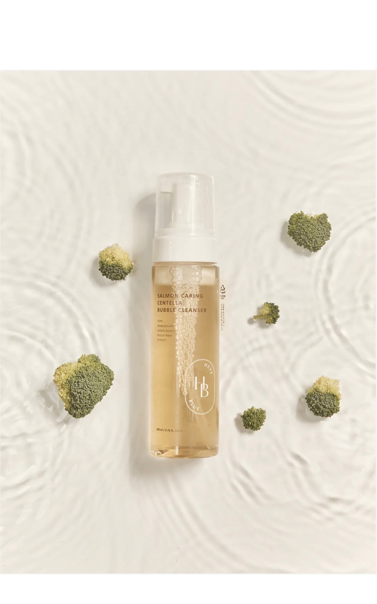 HEVEBLUE Salmon Caring Centella Bubble Cleanser