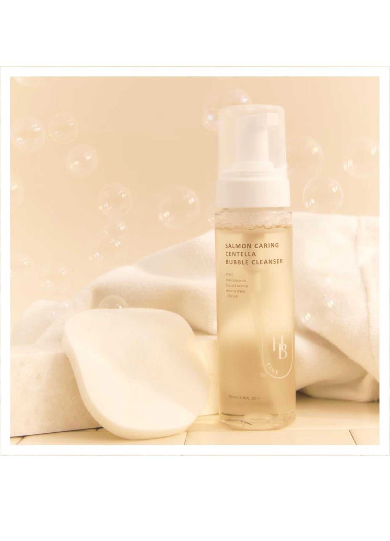 HEVEBLUE Salmon Caring Centella Bubble Cleanser