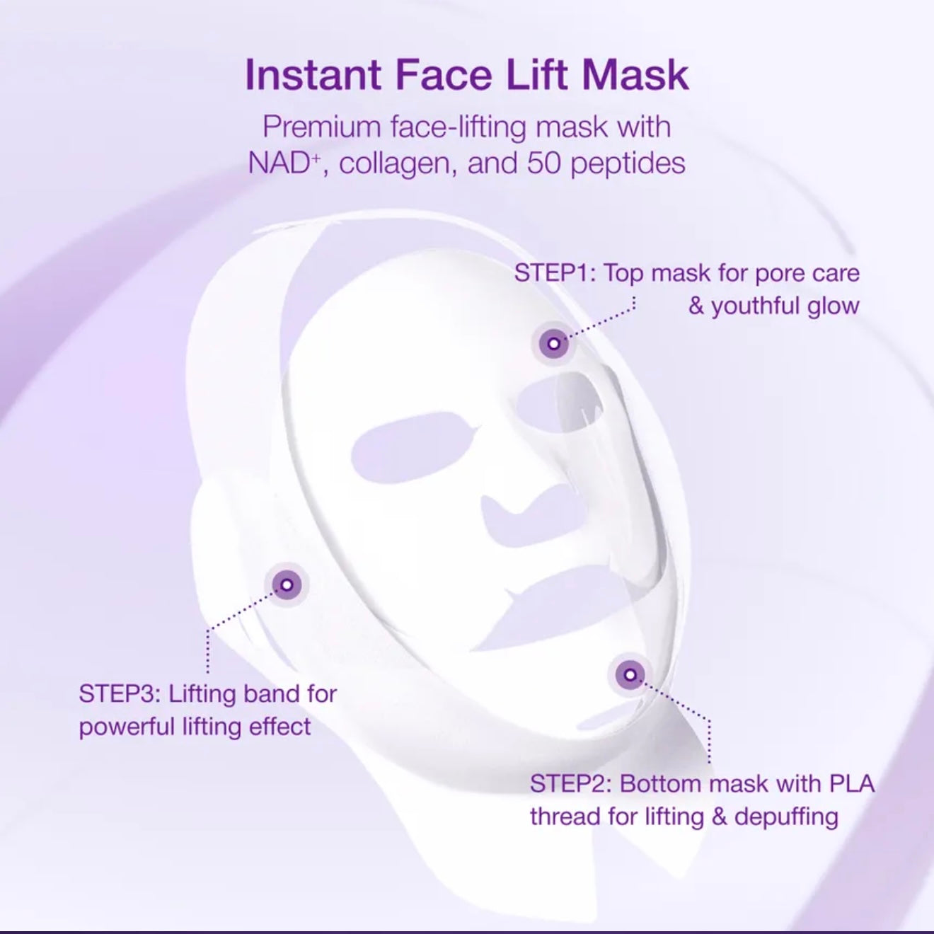 numbuzin No.9 NAD Bio Lifting-sil Full Face Mask Set (4 sheets)