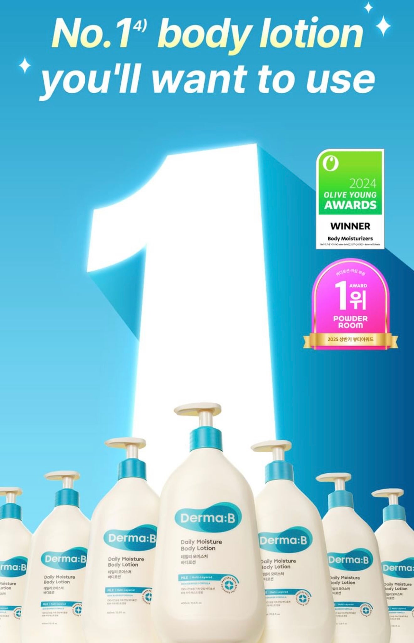 Derma: B Daily Moisture Body Lotion