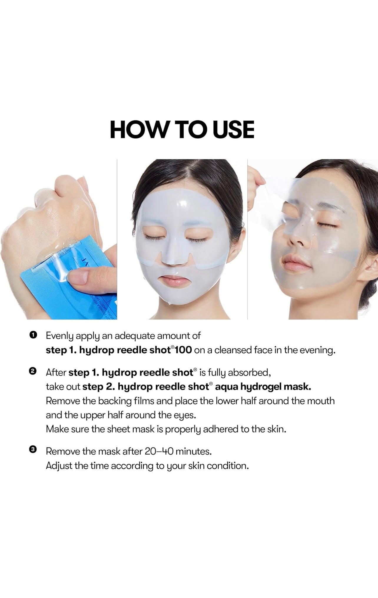 VT Hydrop Reedle Shot 100 2-step Hydrogel Mask 4 pcs