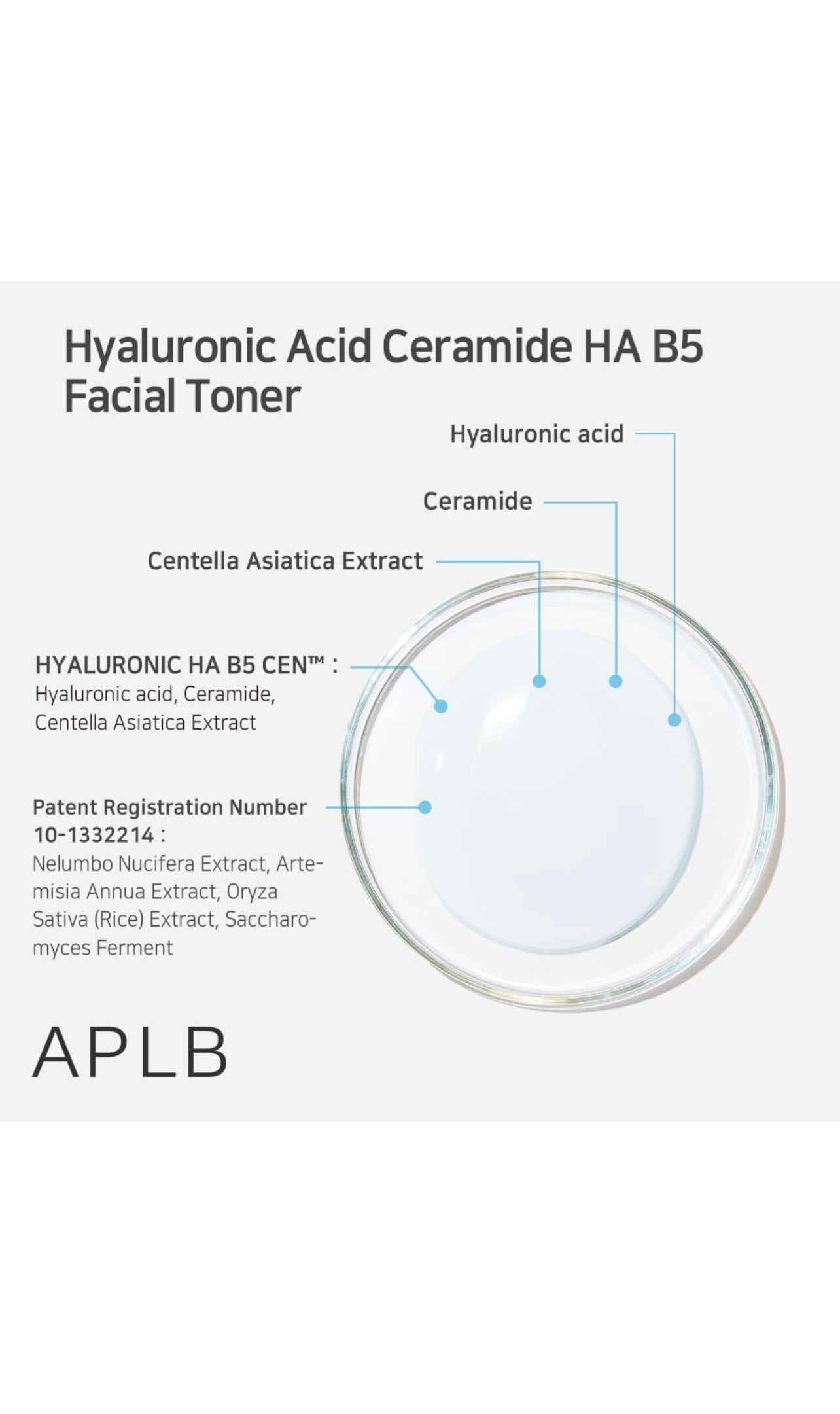 APLB Hyaluronic Acid Ceramide HA B5 Facial Toner