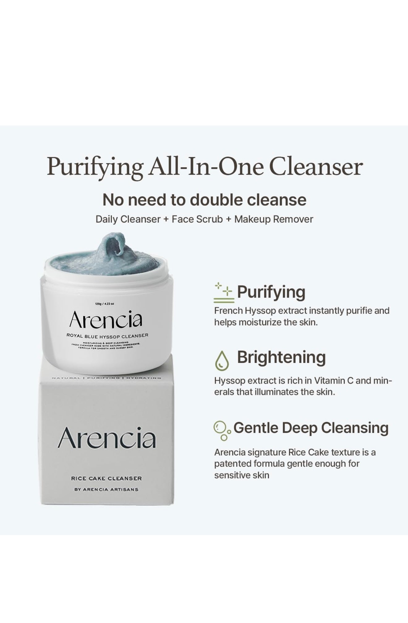 Arencia Fresh Royal Blue Hyssop Cleanser