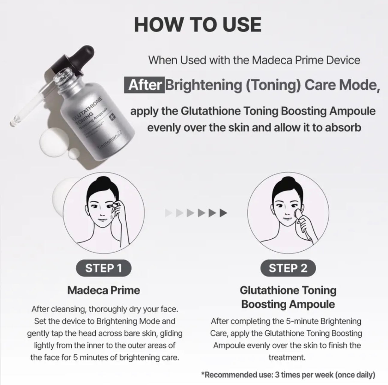 Centellian24 Glutathione Toning Boosting Ampoule