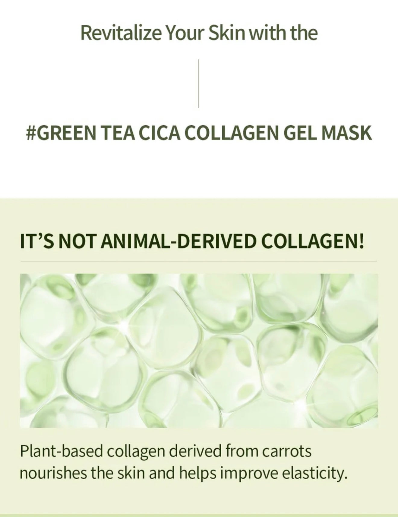 Nacific Green Tea Cica Collagen Gel Mask
