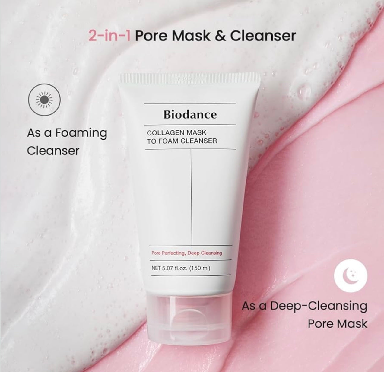 Biodance Collagen Mask To Foam Cleanser