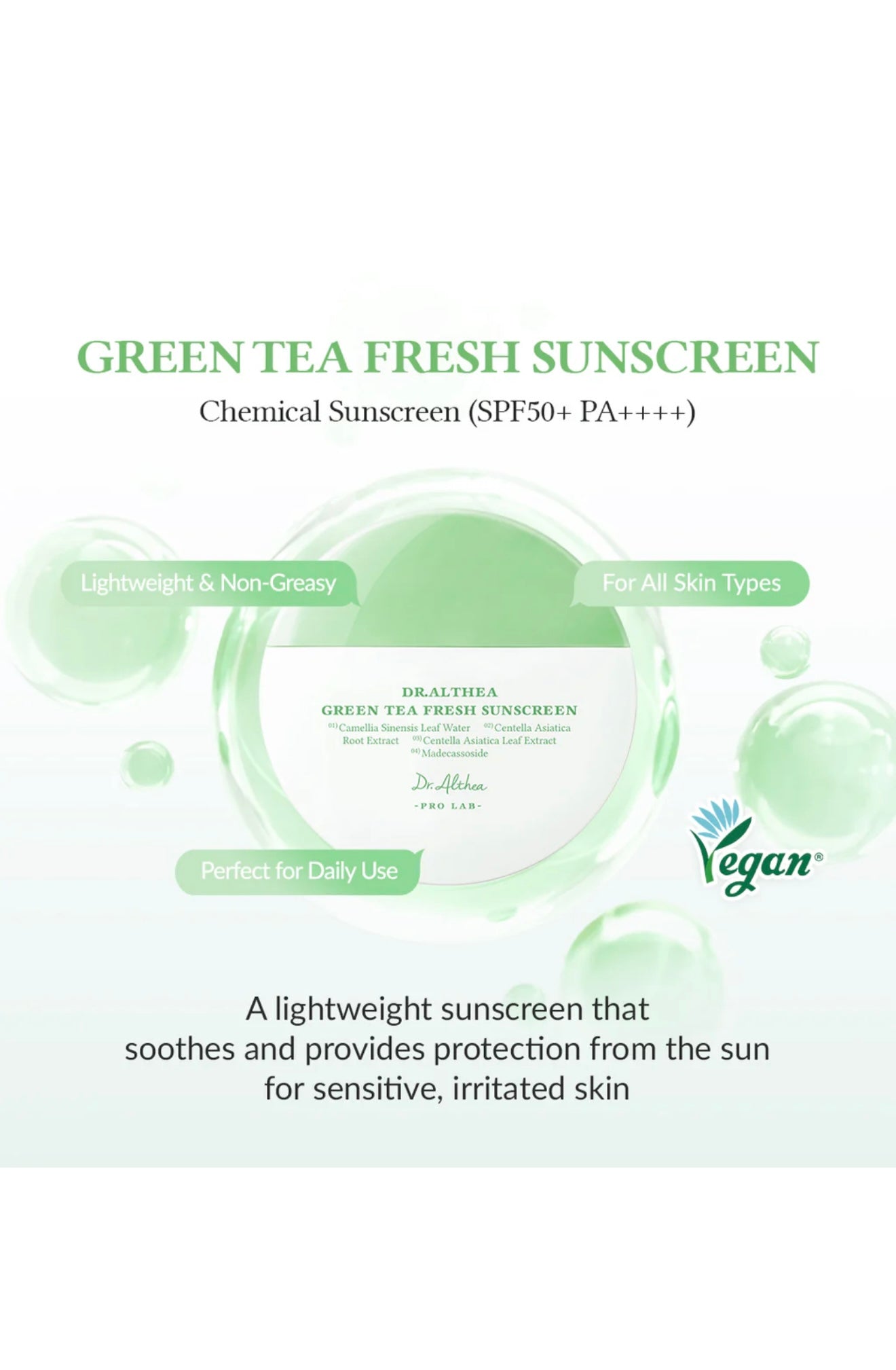 Dr.Althea Green Tea Fresh Sunscreen