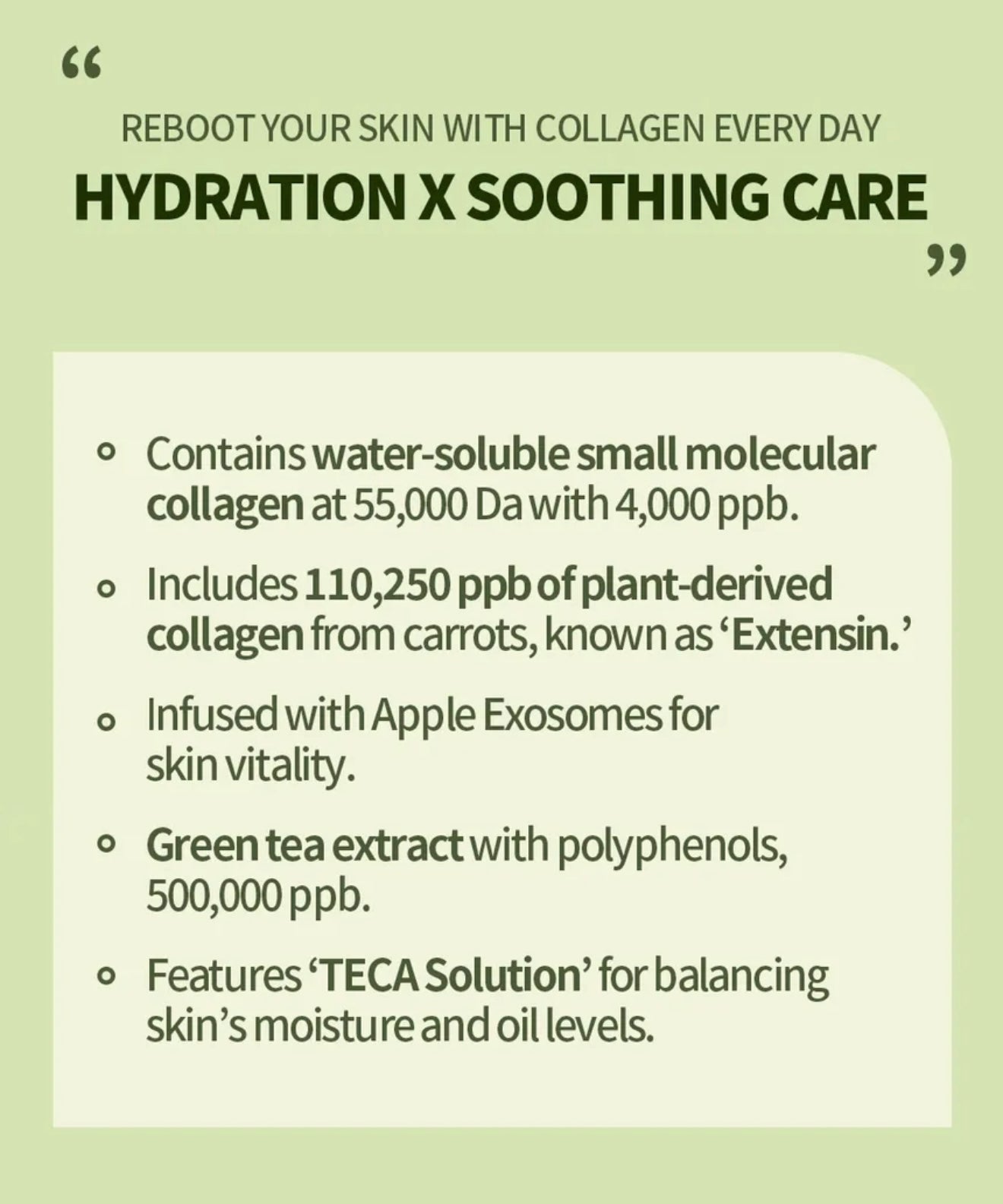 Nacific Green Tea Cica Collagen Gel Mask