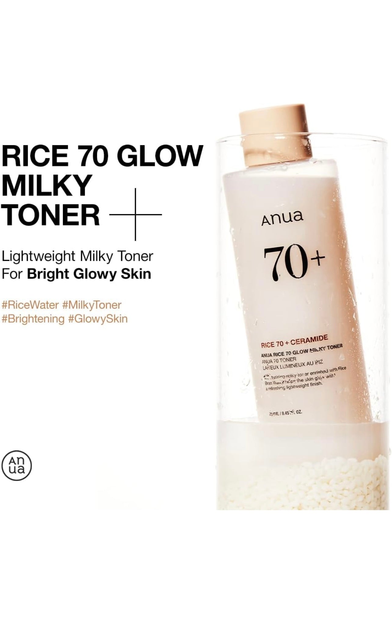 Anua Rice 70 Glow Milky Toner