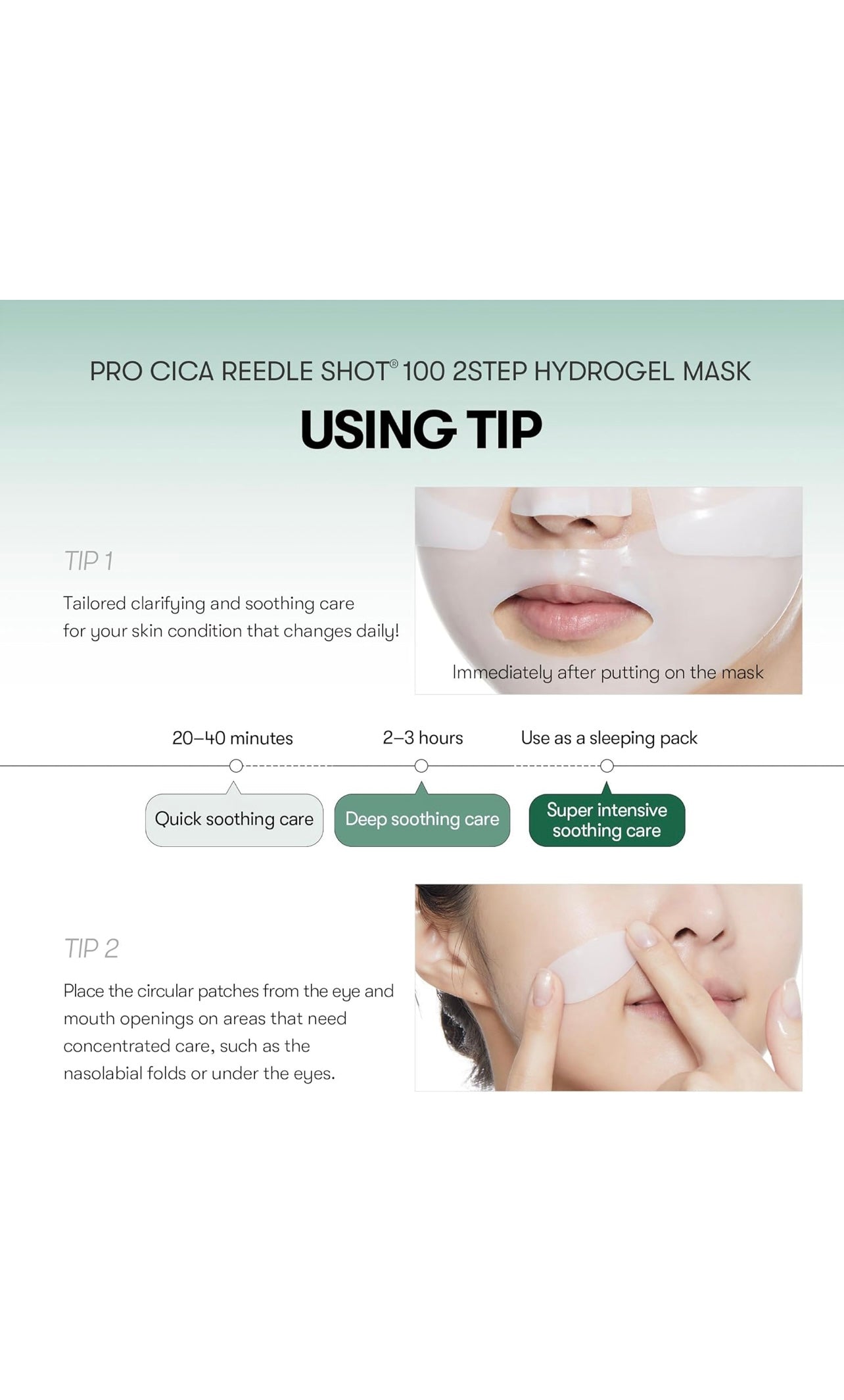 VT Pro Cica Reedle Shot 100 2-step Hydrogel Mask 4 pcs