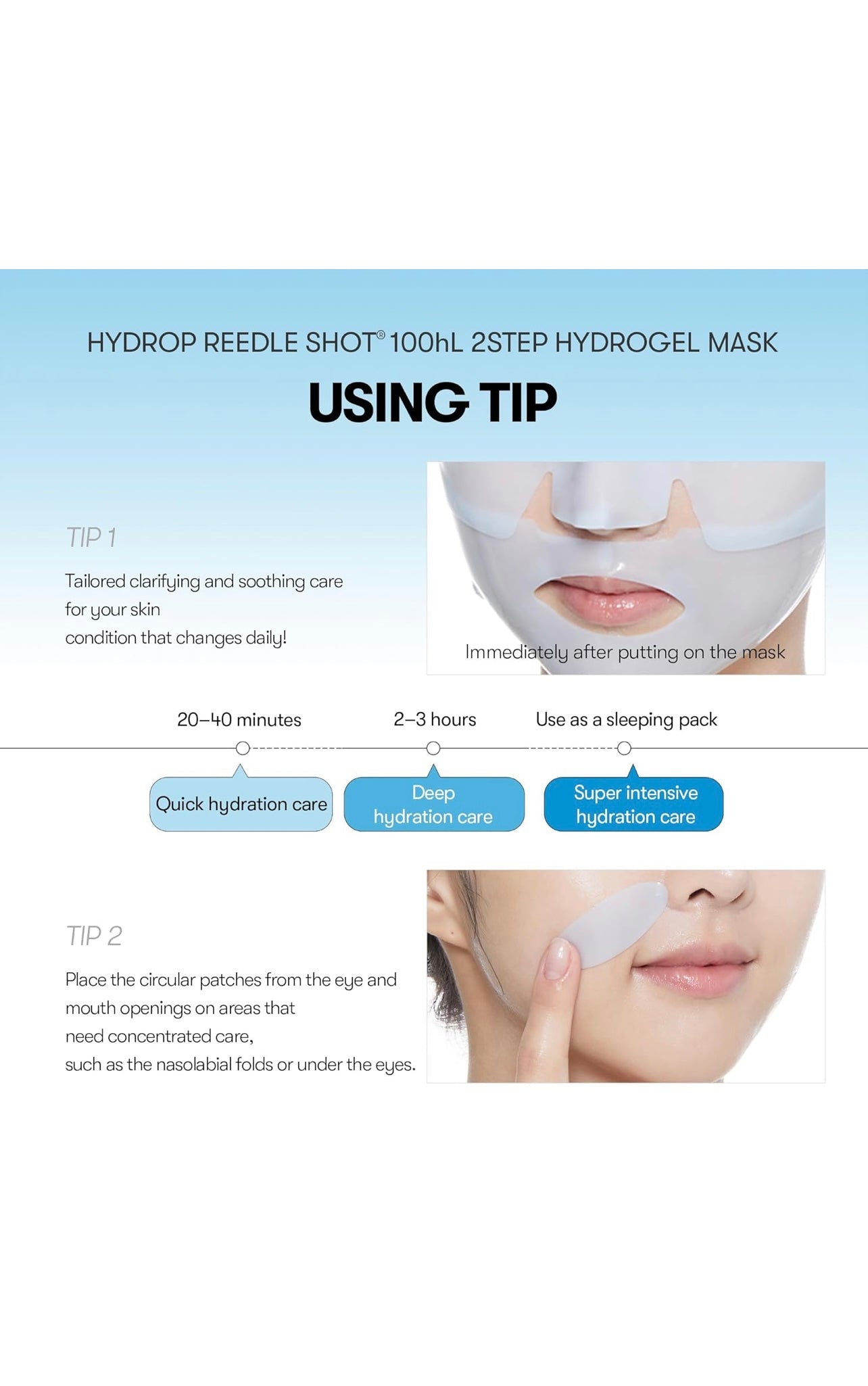 VT Hydrop Reedle Shot 100 2-step Hydrogel Mask 4 pcs