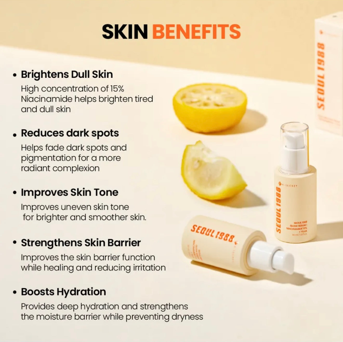 KSECRET SEOUL 1988 Glow Serum : Niacinamide 15% + Yuja