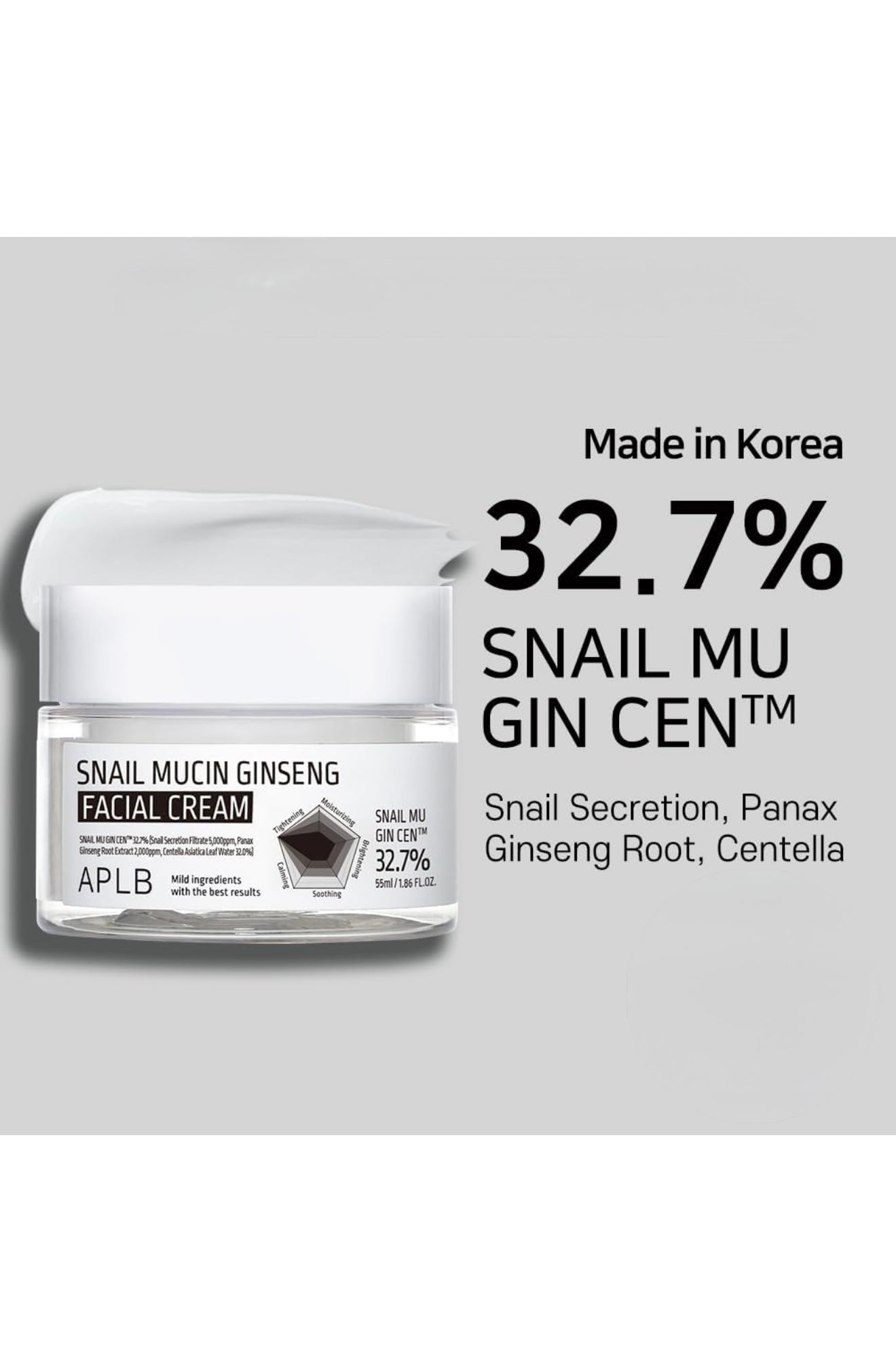 APLB Snail Mucin Ginseng Facial Cream