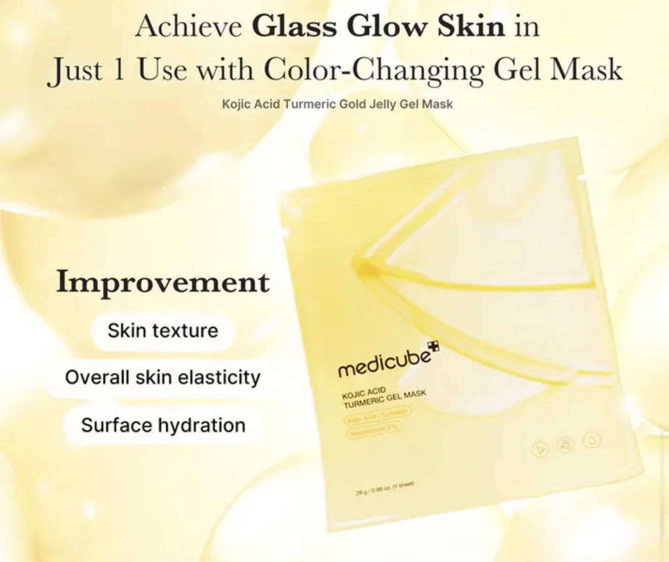 medicube Kojic Acid Turmeric Brightening Gel Mask
