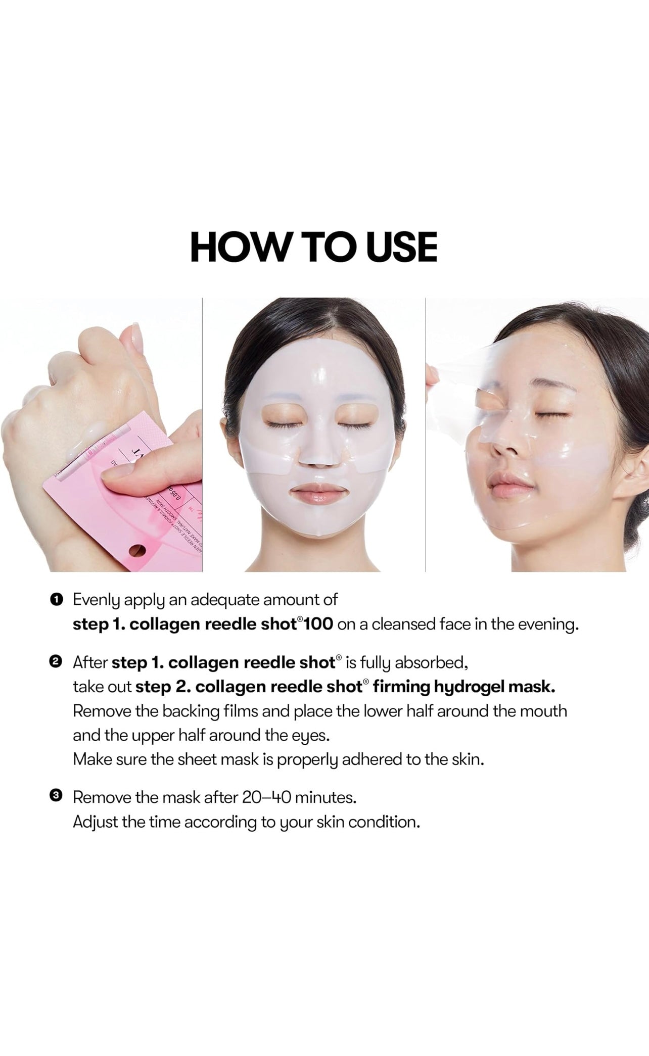 VT Collagen Reedle Shot 100 2-step Hydrogel Mask 4 pcs