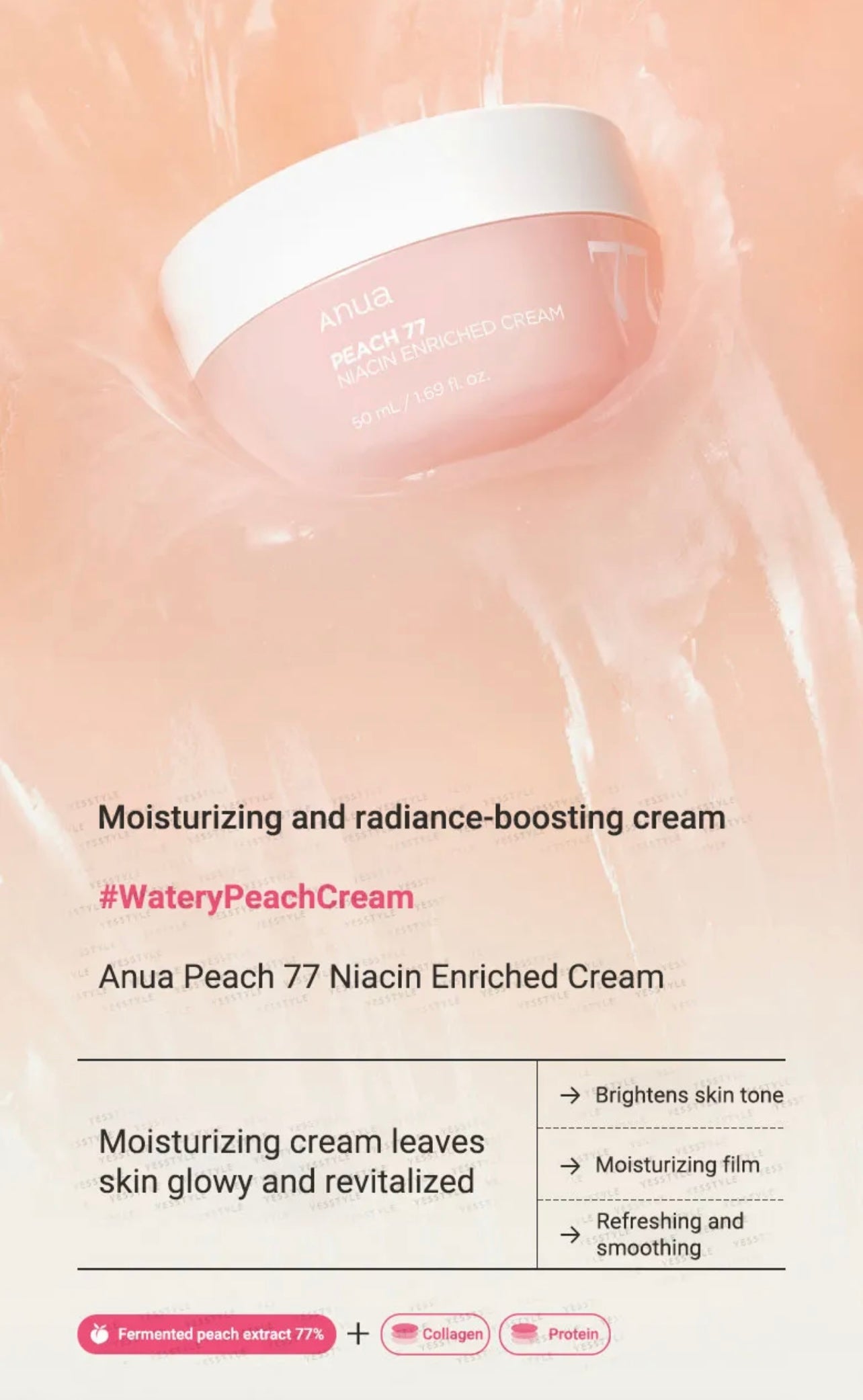 Anua Peach 77 Niacin Enriched Cream