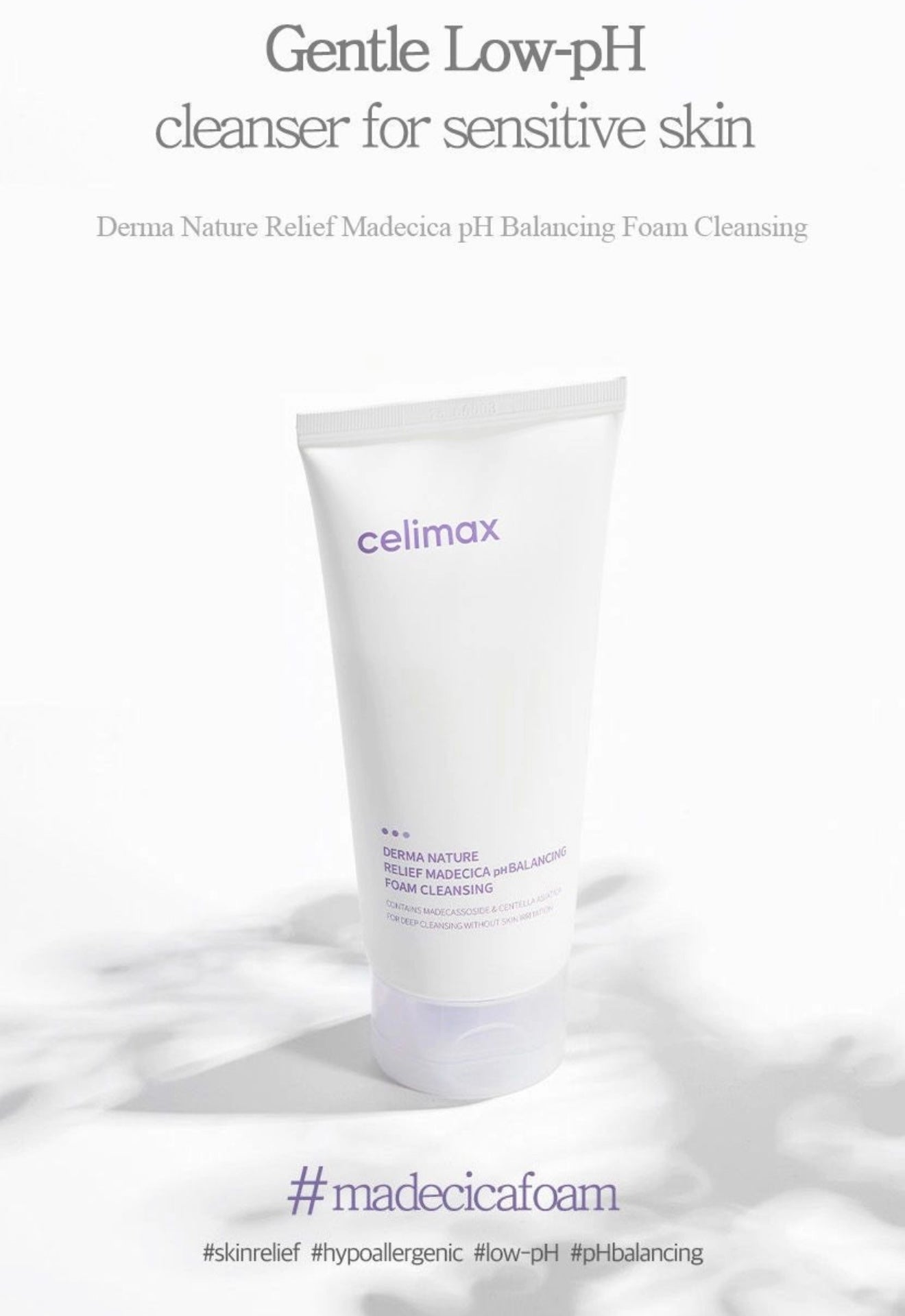 celimax Derma Nature Relief Madecica pH Balancing Foam Cleansing