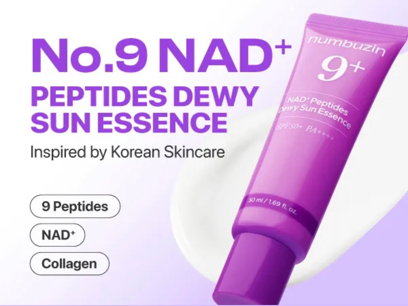 numbuzin No.9 NAD Peptides Dewy Sun Essence