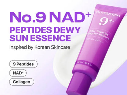 numbuzin No.9 NAD Peptides Dewy Sun Essence