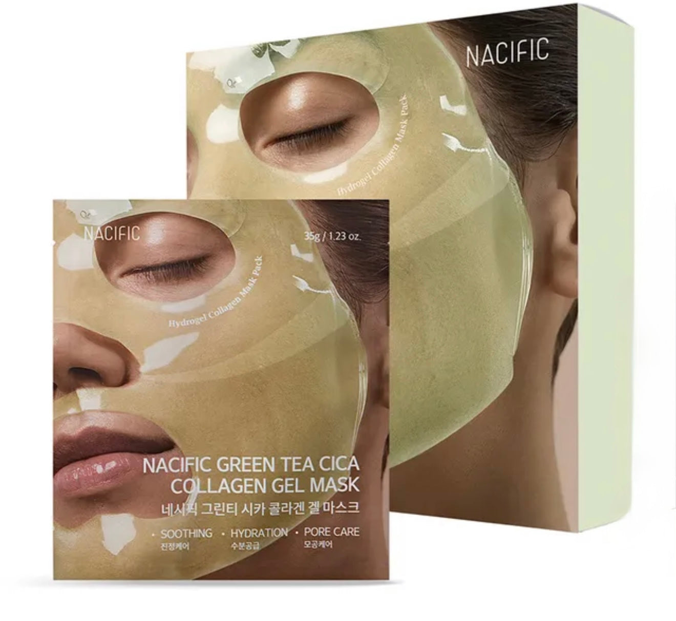 Nacific Green Tea Cica Collagen Gel Mask