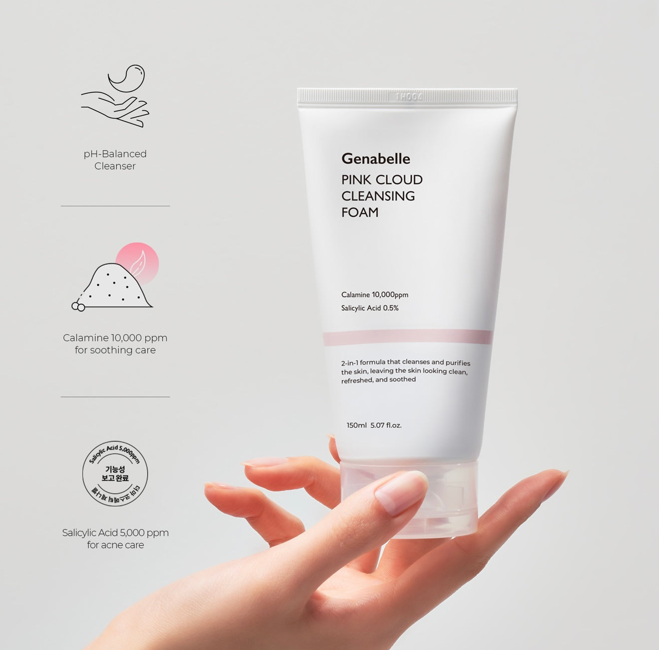 Genabelle Pink Cloud Cleansing Foam