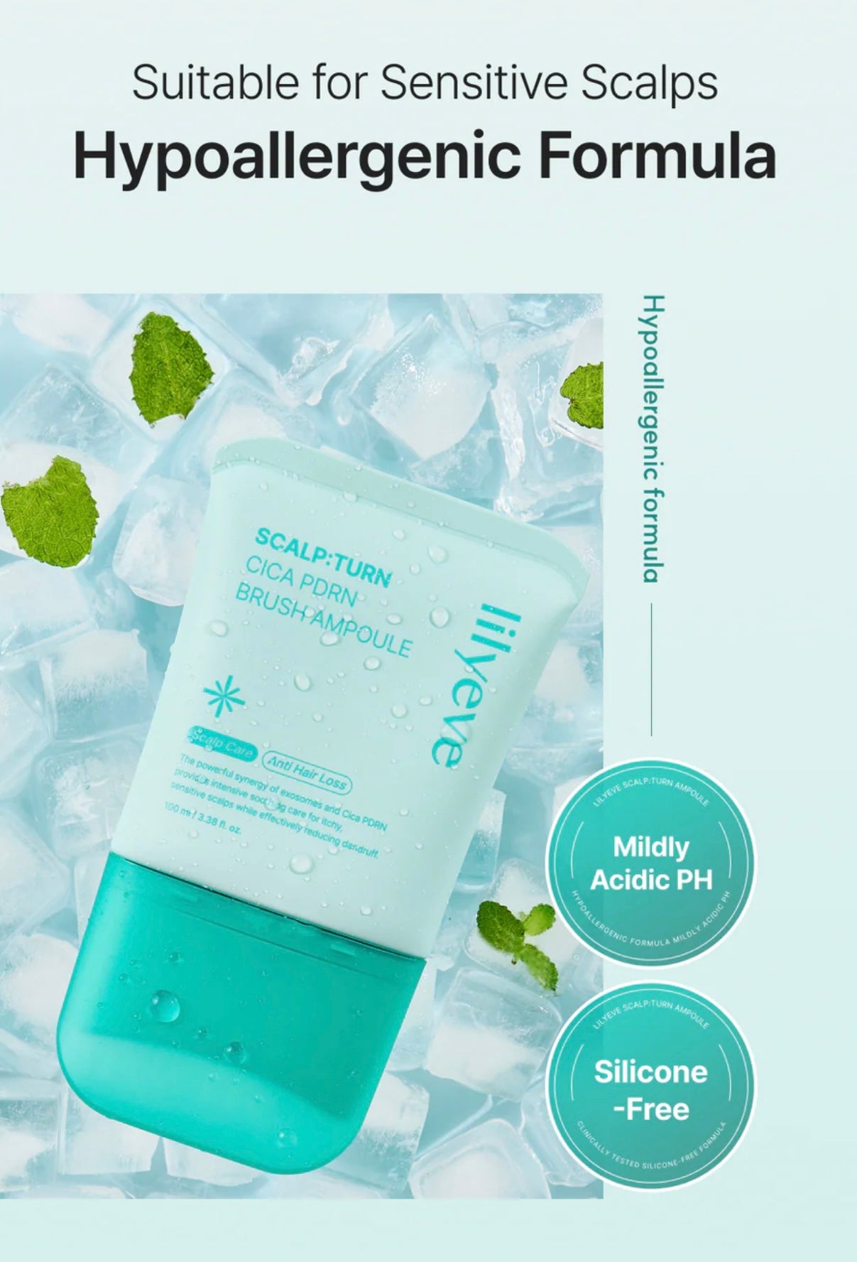 Lilyeve Scalp:Turn Cica PDRN Brush Ampoule Mini