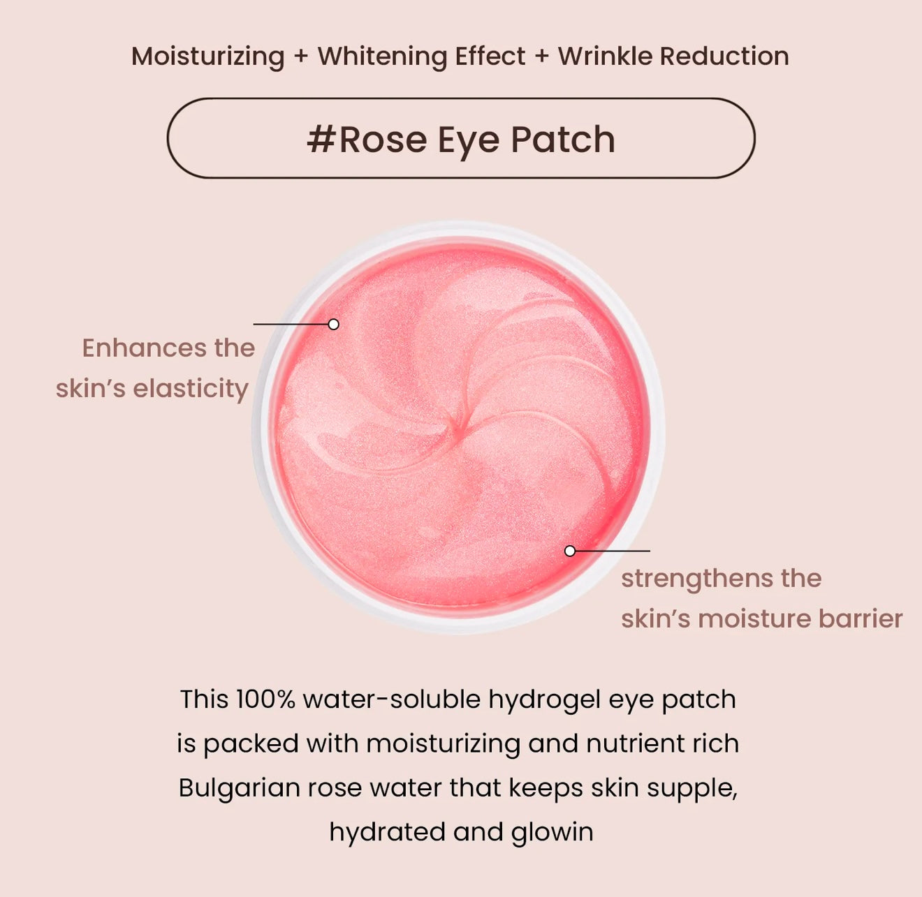 heimish Bulgarian Rose Water Hydrogel Eye Patch 60ea