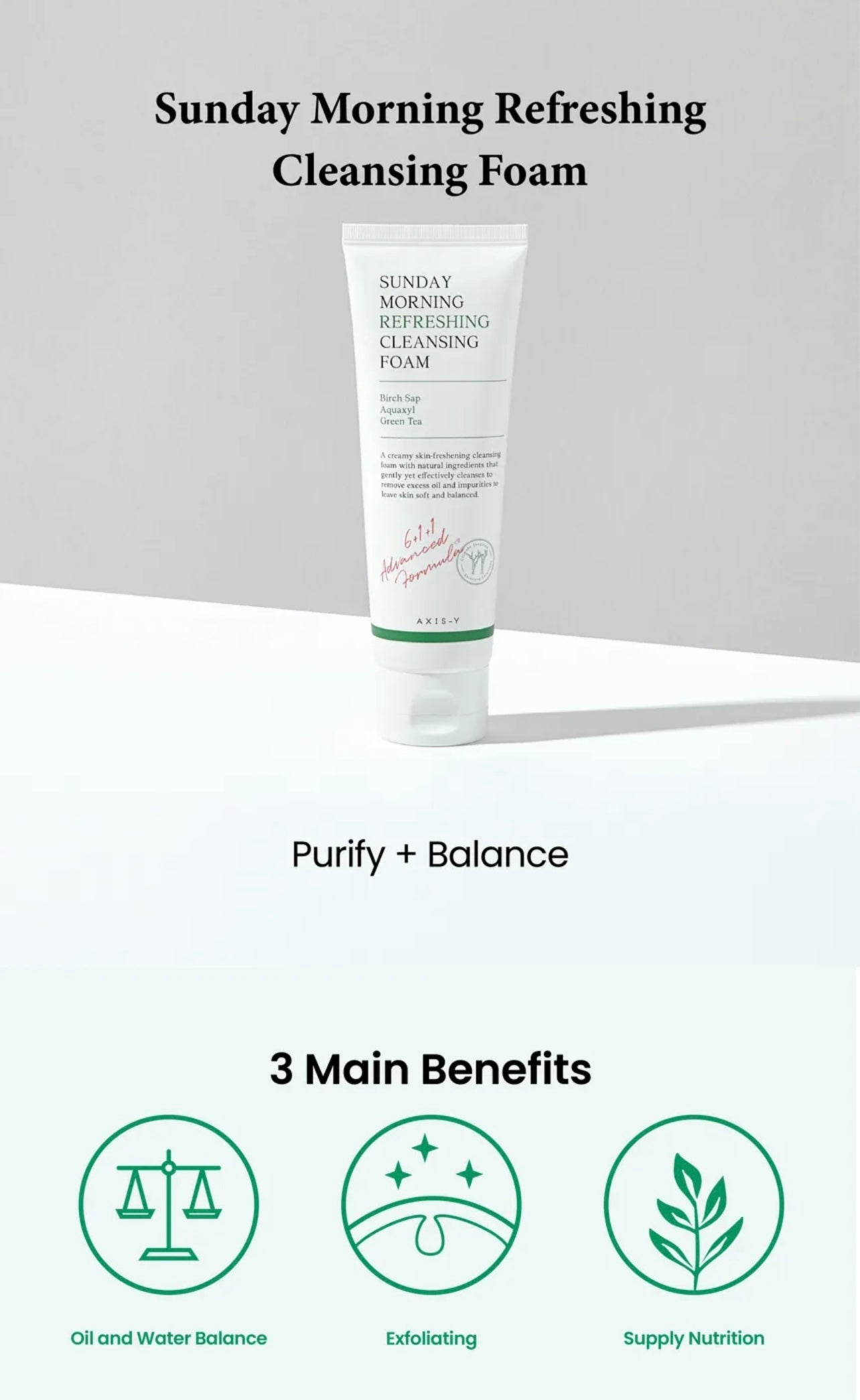 AXIS-Y Sunday Morning Refreshing Cleansing Foam