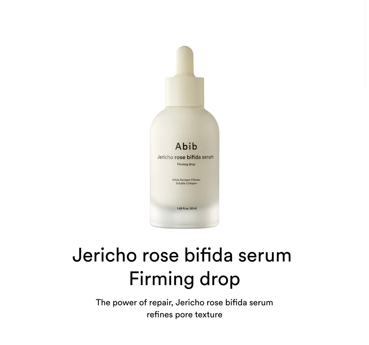 Abib Jericho rose bifida serum
Firming drop