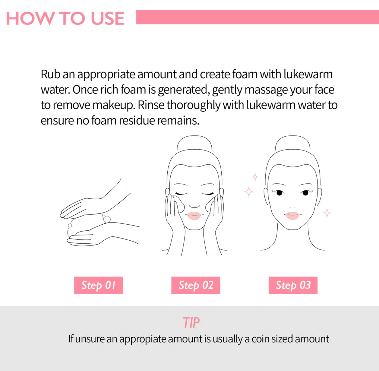 Genabelle Pink Cloud Cleansing Foam