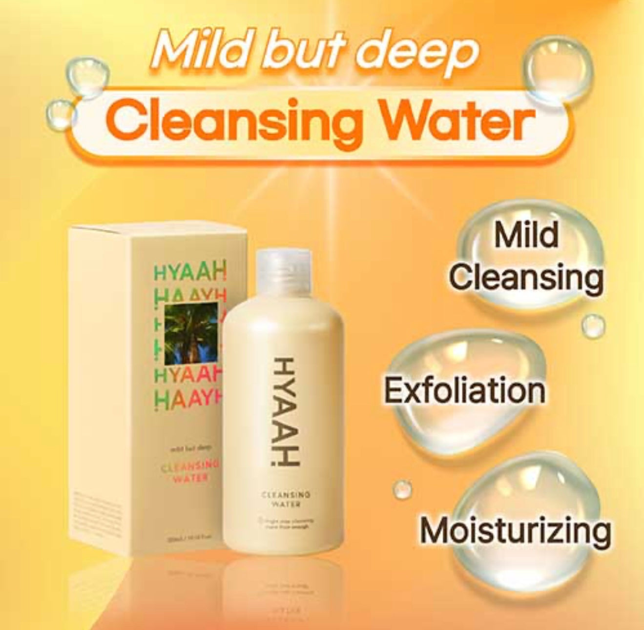 HYAAH Mild But Deep Cleansing Water 300mL