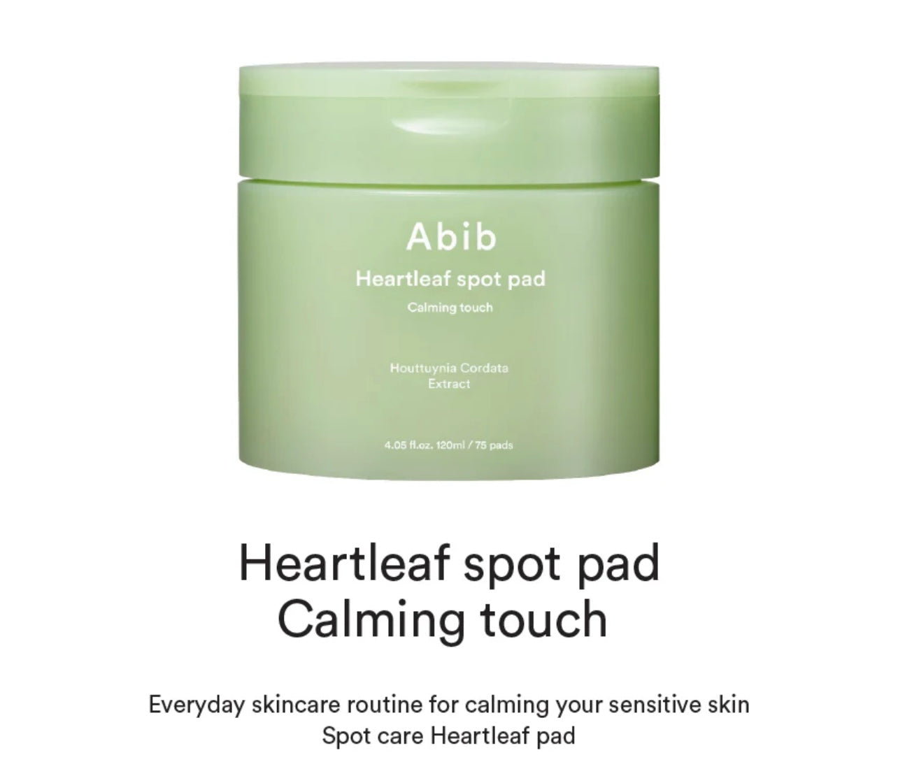 Abib Heartleaf Spot Pad Calming Touch