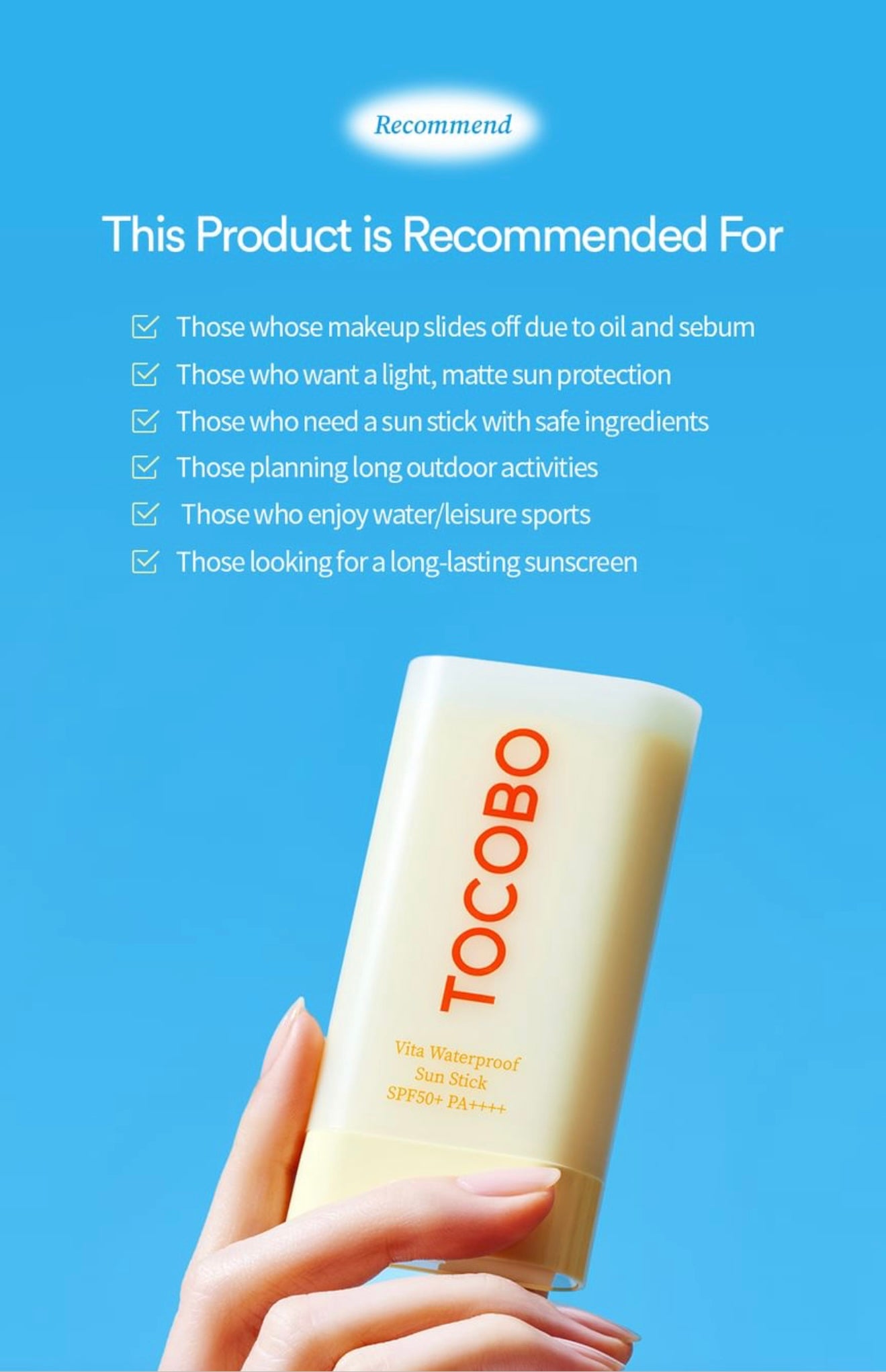 TOCOBO Vita Waterproof Sun Stick