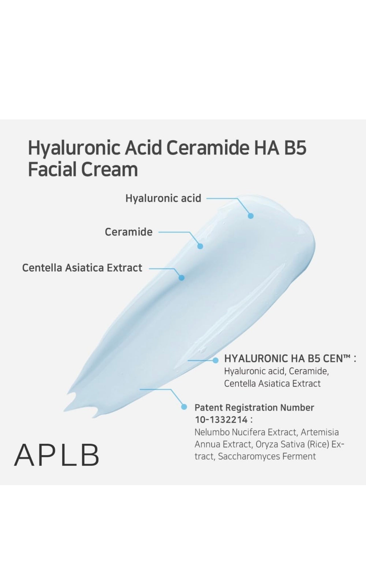 APLB Hyaluronic Acid Ceramide HA B5 Facial Cream