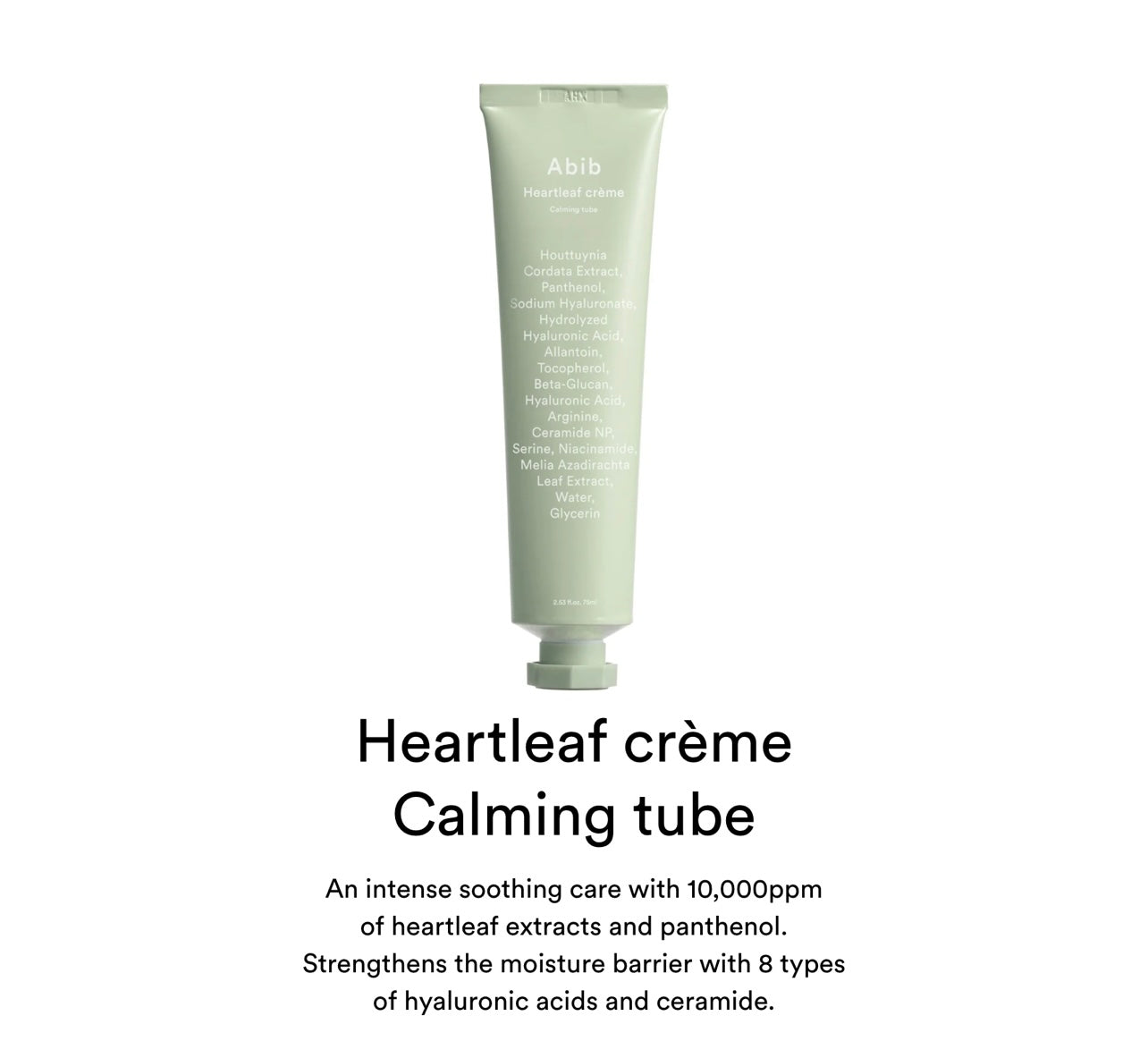 Abib Heartleaf crème Calming tube