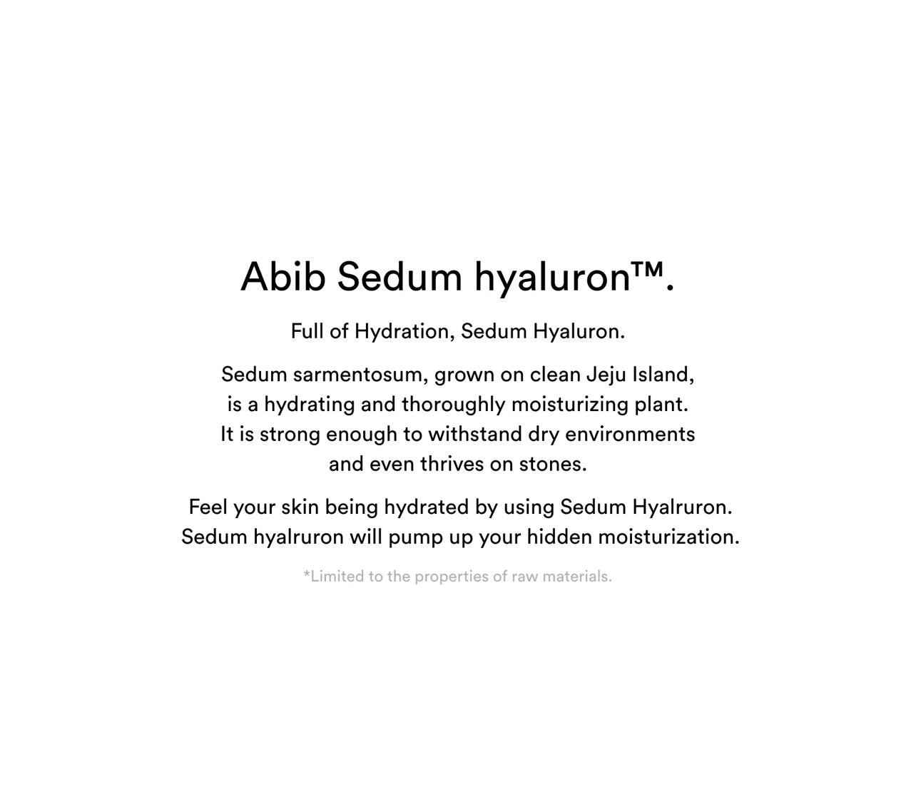 Abib Sedum hyaluron sunscreen Protection tube SPF50+ PA ++++