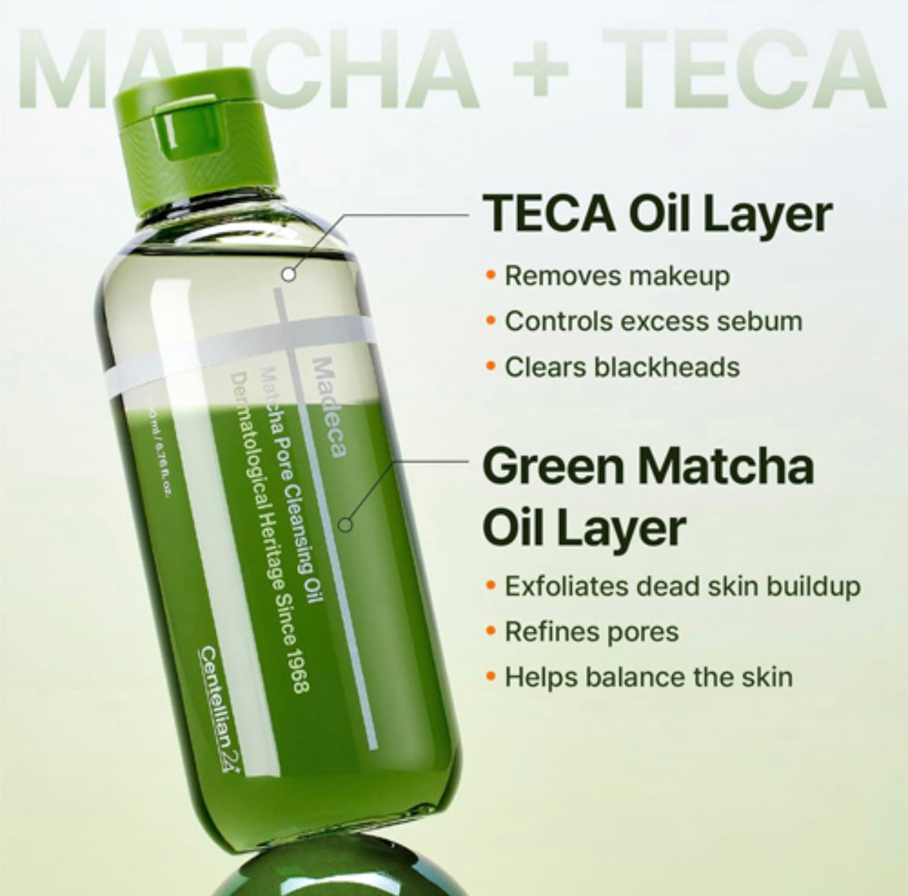 Centellian24 Madeca Matcha Pore Cleansing Oil