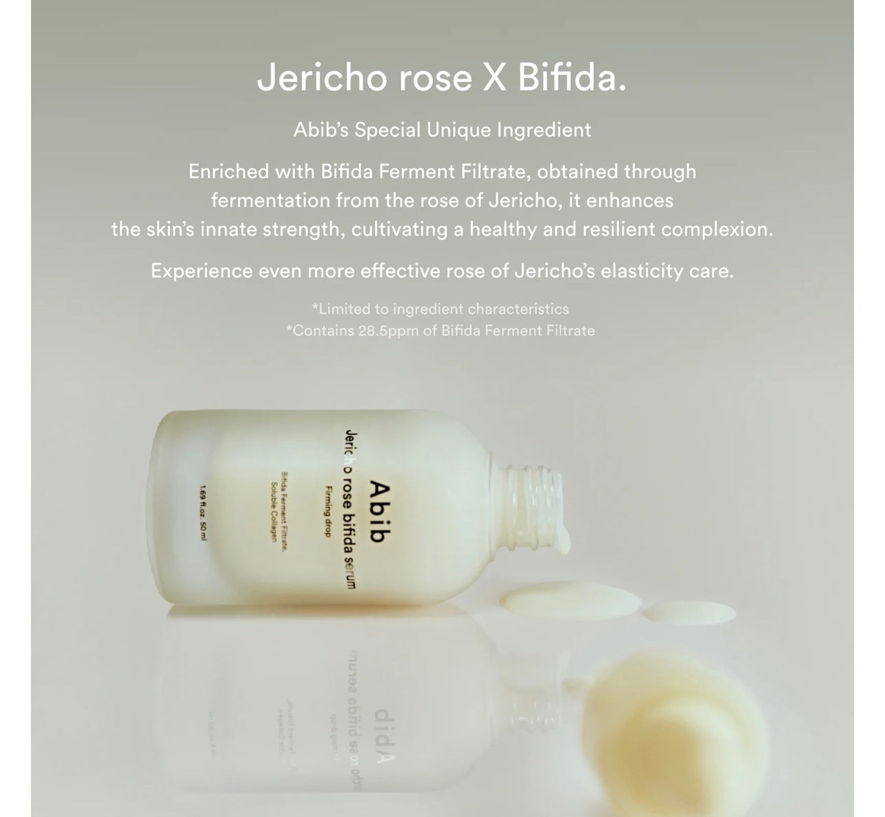 Abib Jericho rose bifida serum
Firming drop