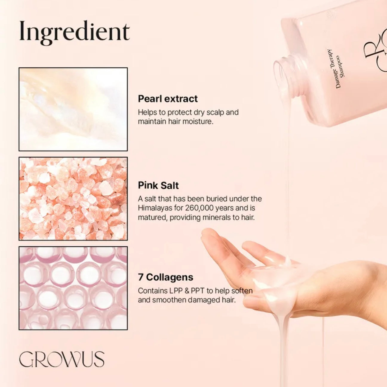 GROWUS Damage Therapy Shampoo EX