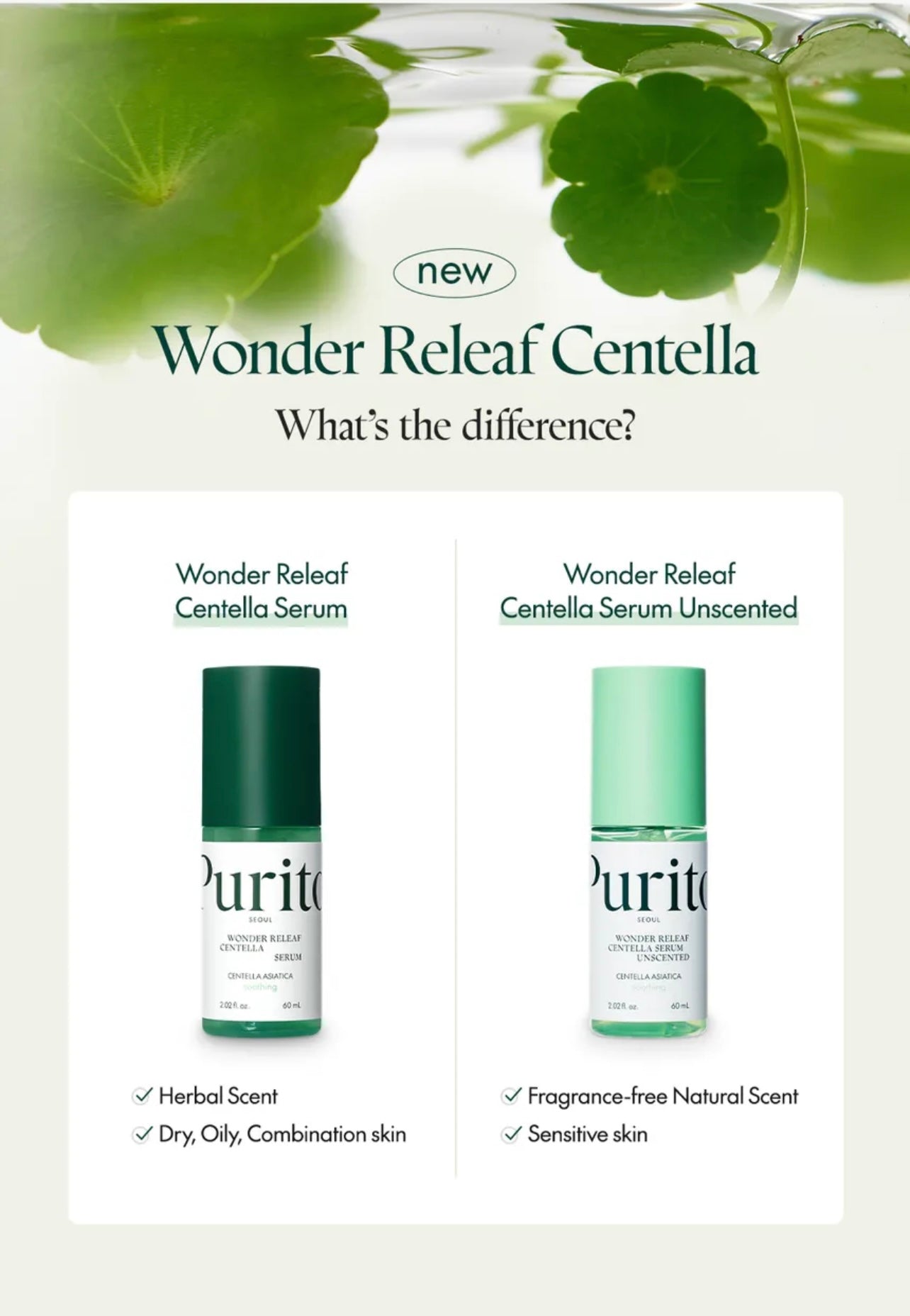 Purito SEOUL - Wonder Releaf Centella Serum Unscented Mini