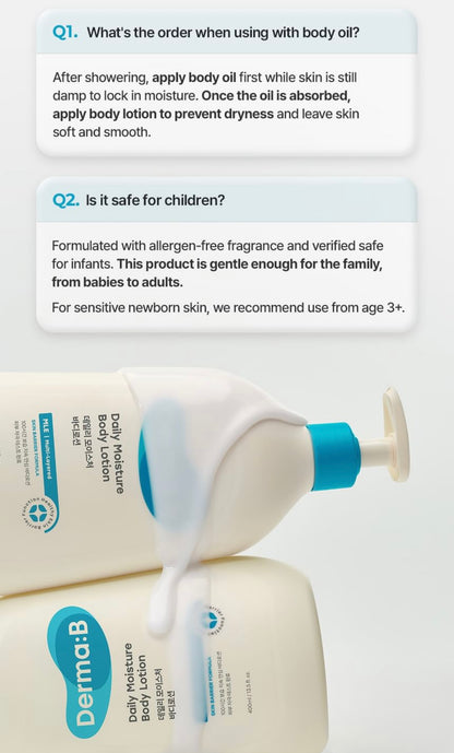 Derma: B Daily Moisture Body Lotion