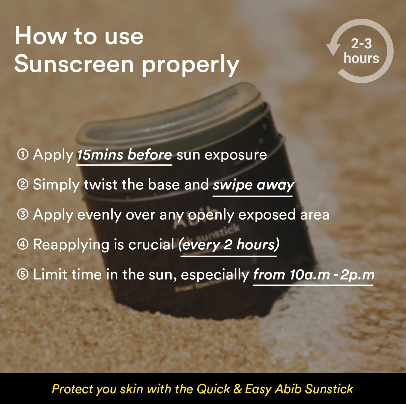 Abib Quick Sunstick Protection Bar