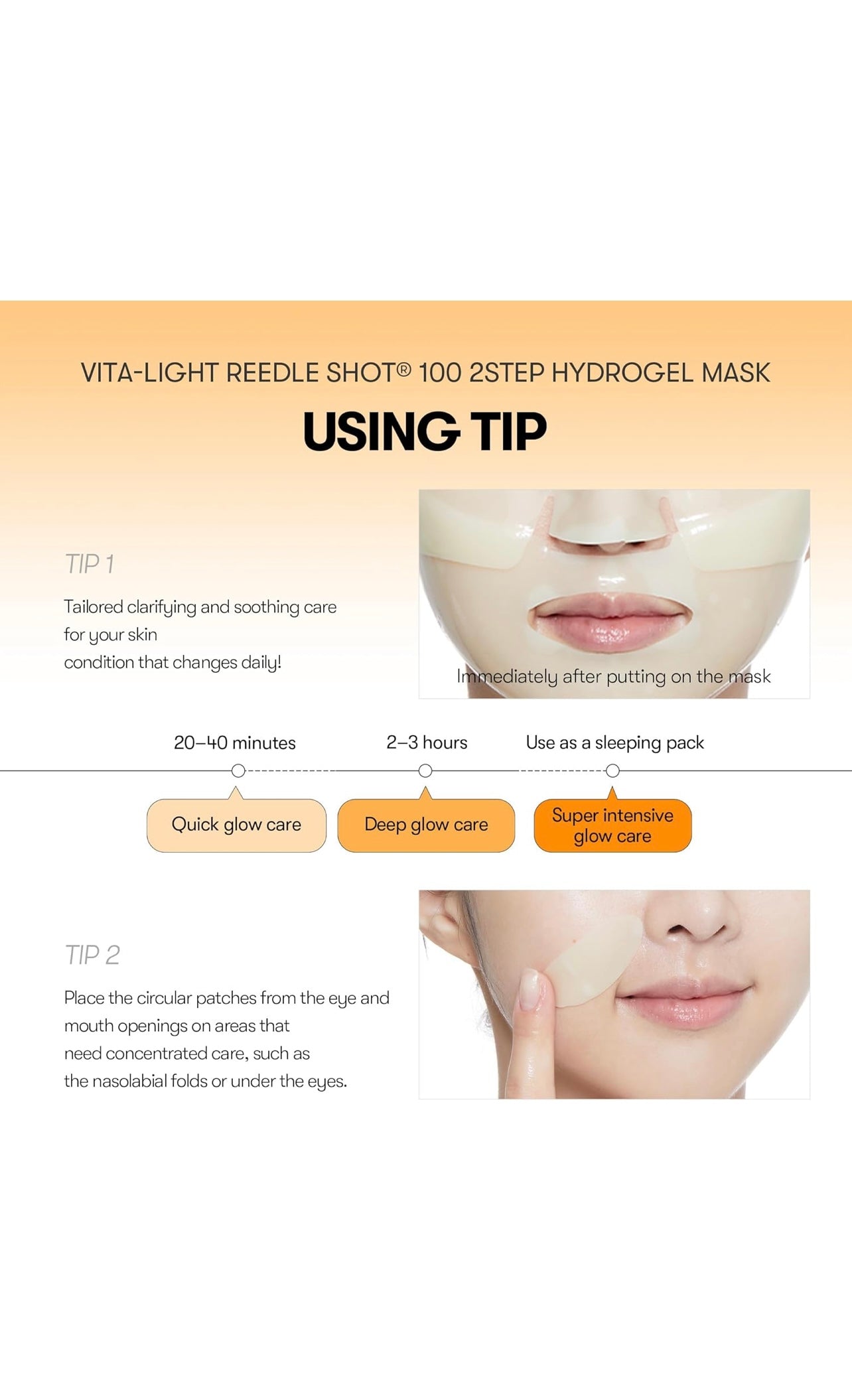 VT Vita-Light Reedle Shot 100 2-step Hydrogel Mask 4 pcs